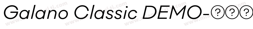 Galano Classic DEMO字体转换